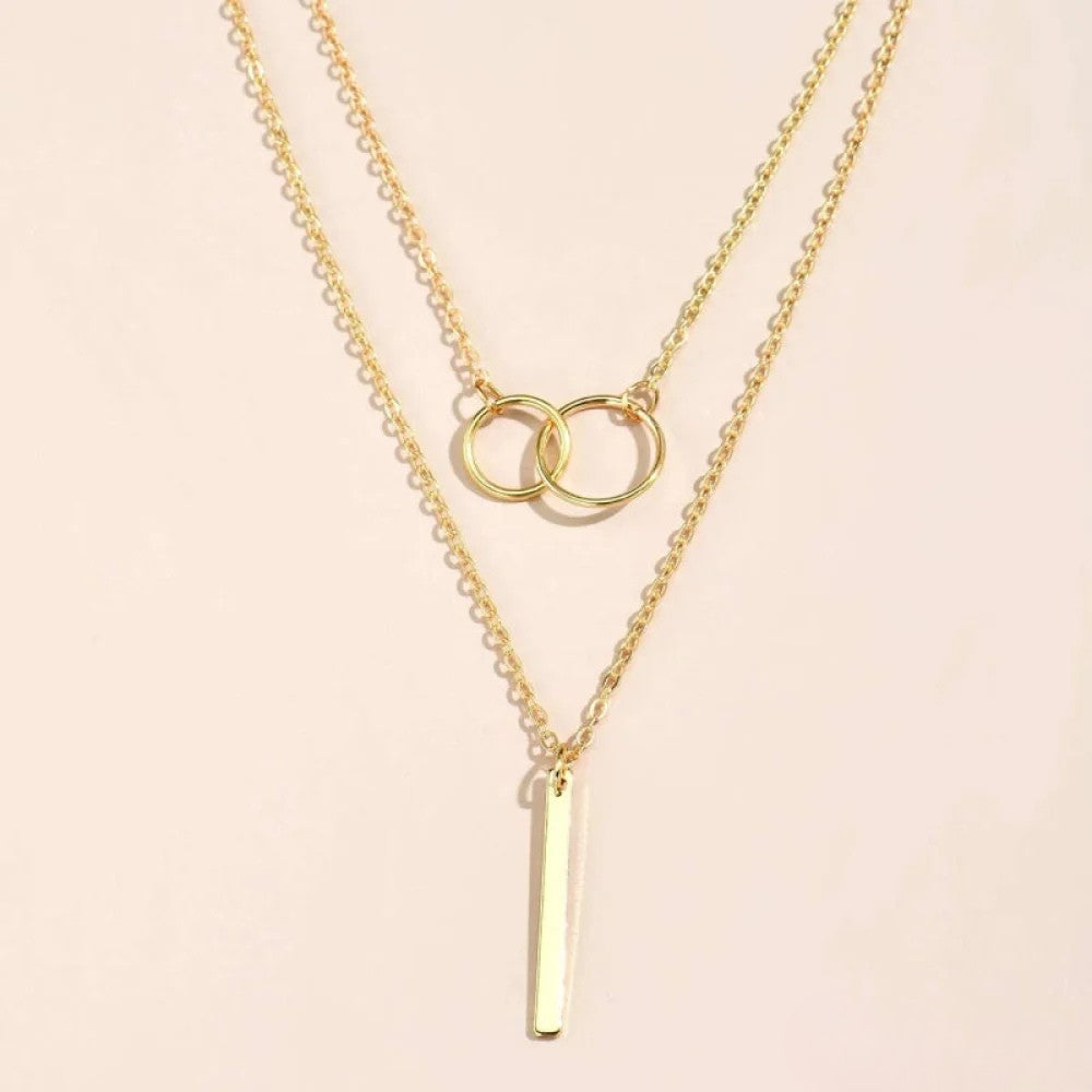 Collier Double Cercle