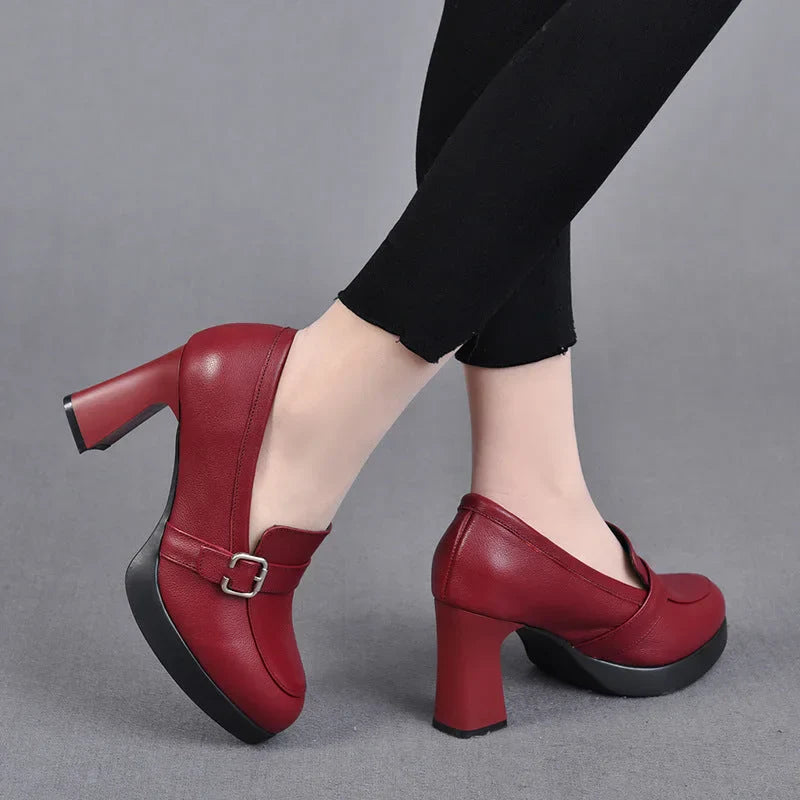 Elin | Chaussures en cuir polyvalentes à talons hauts