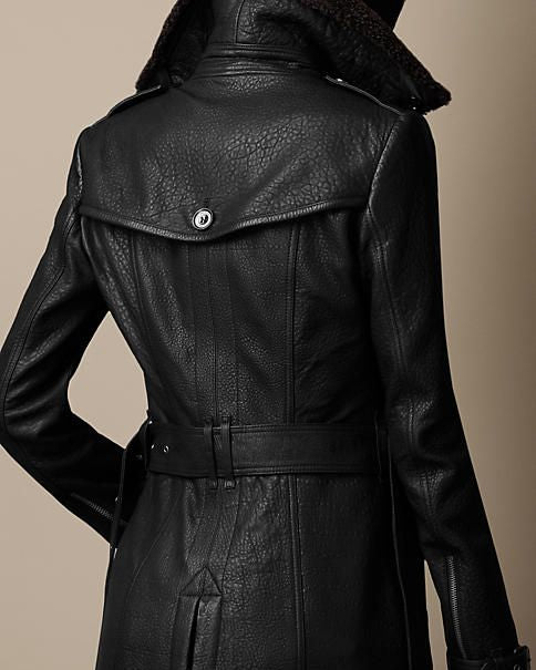 Elina – Manteau En Cuir Doublé