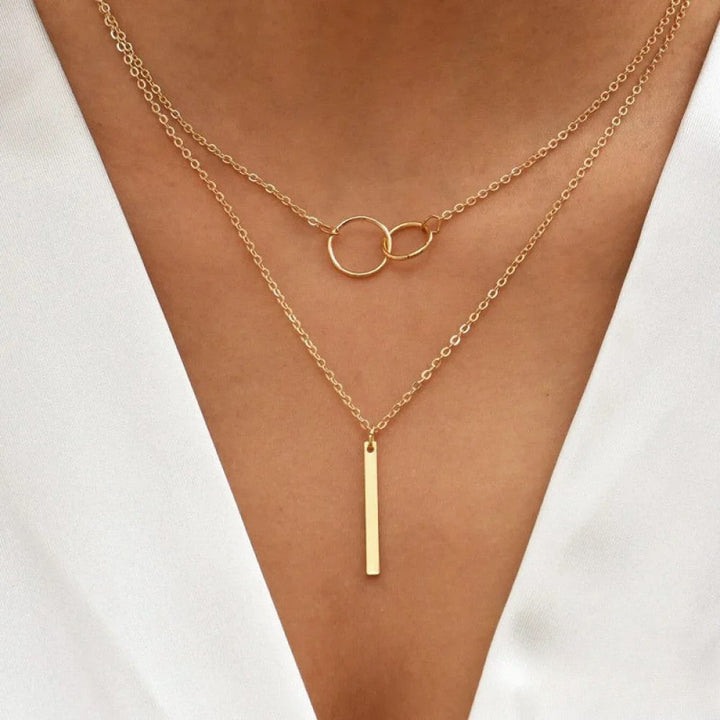 Collier Double Cercle