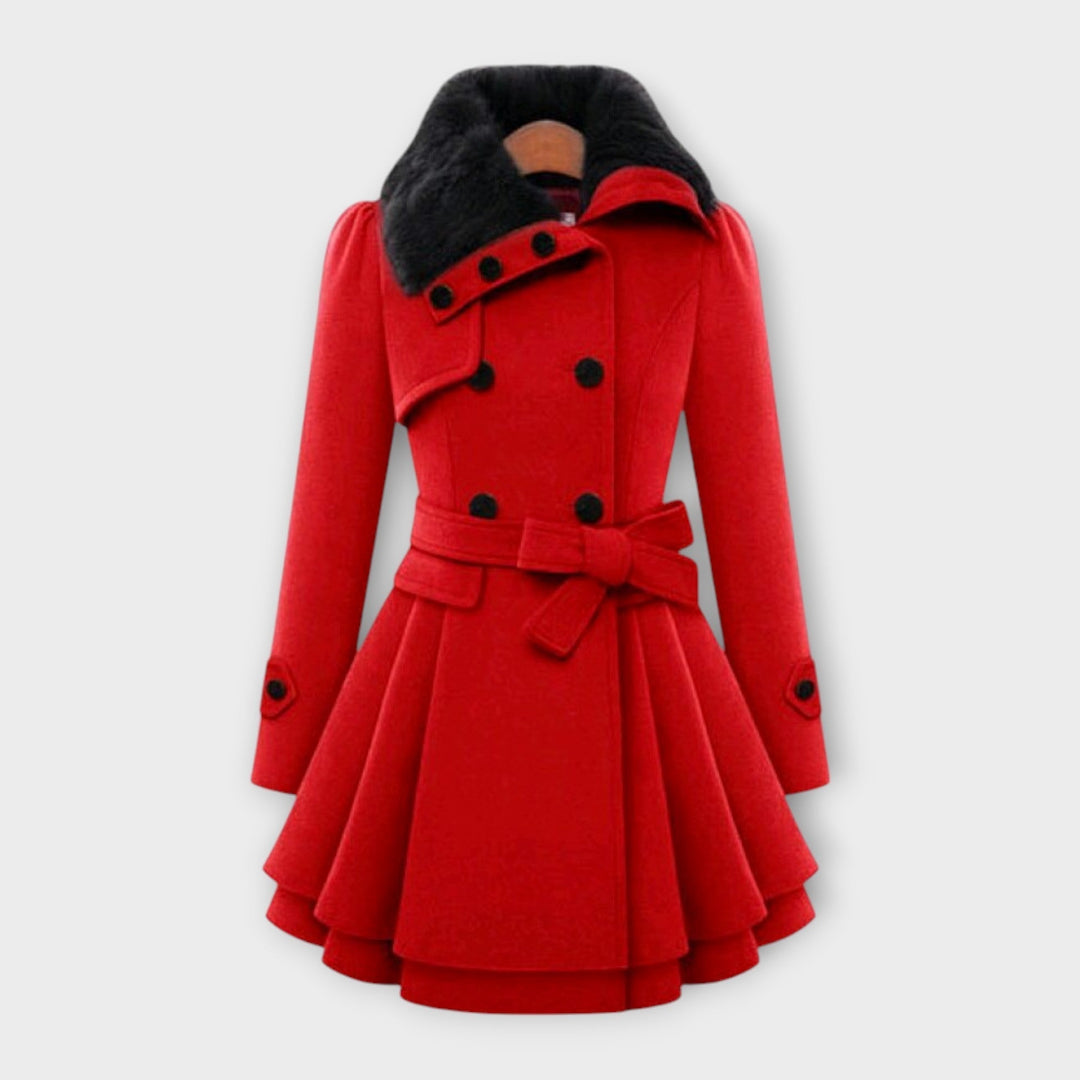Emma – Manteau Élégant Fourrure