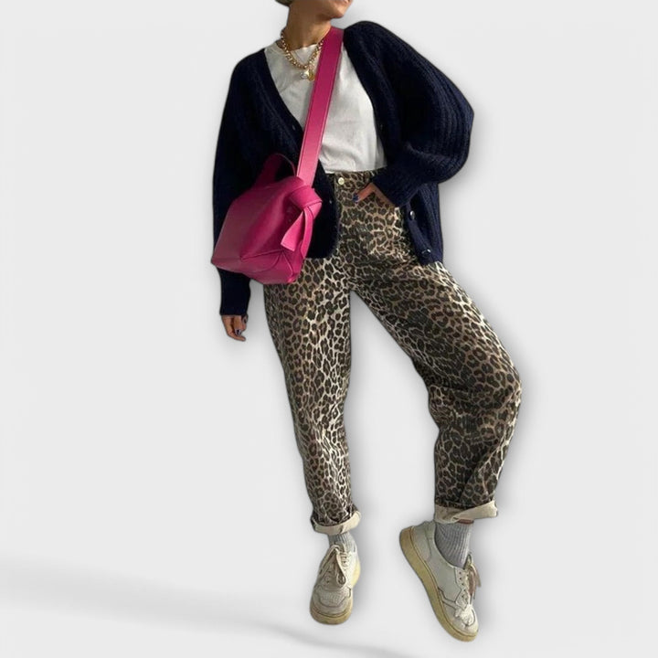 Chandra – Jean Vintage Léopard