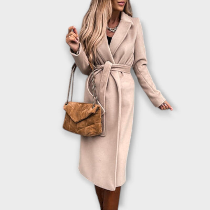 Eliza – Manteau Long Ceinture