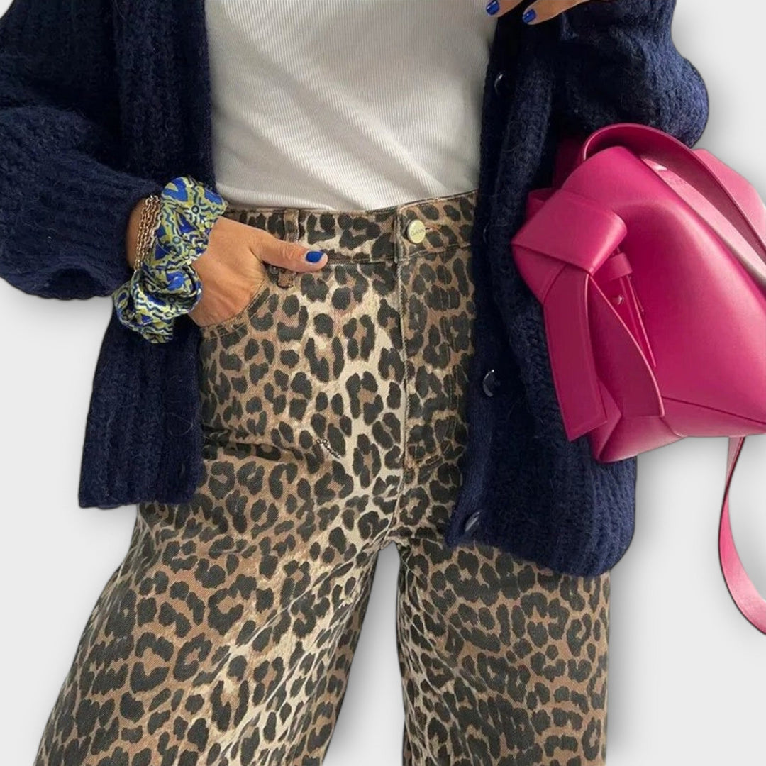 Chandra – Jean Vintage Léopard