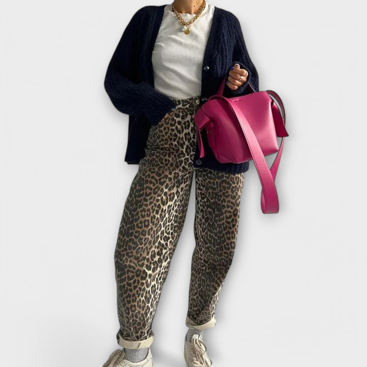 Chandra – Jean Vintage Léopard