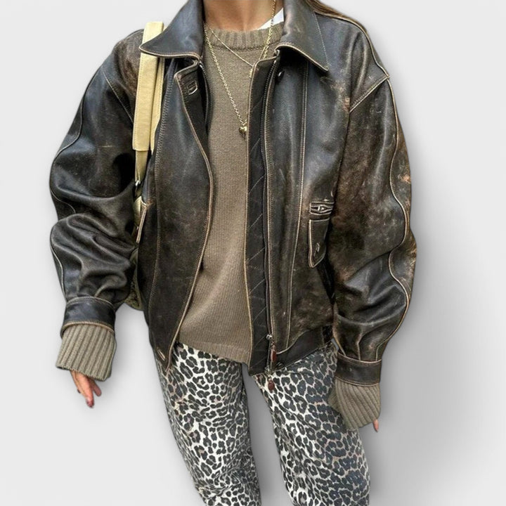 Chandra – Jean Vintage Léopard