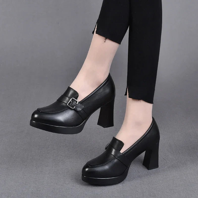 Elin | Chaussures en cuir polyvalentes à talons hauts