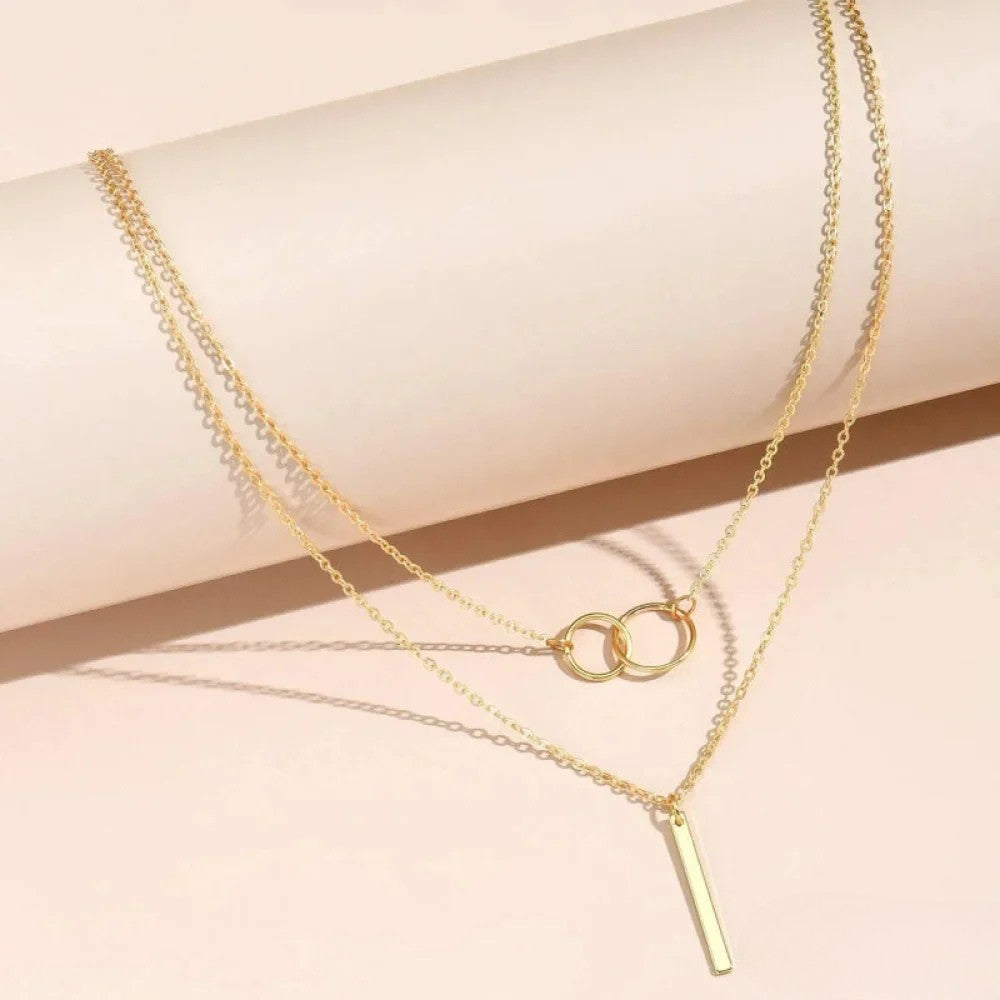 Collier Double Cercle