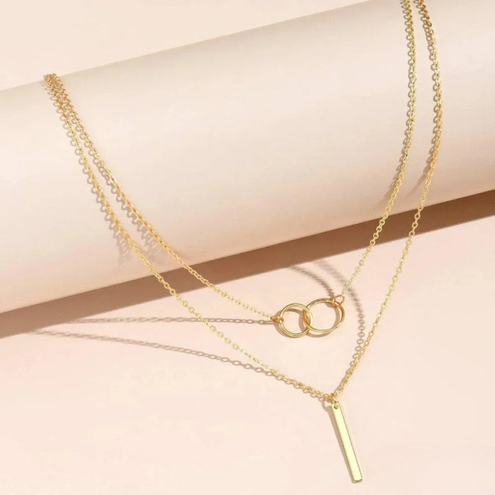 Collier Double Cercle
