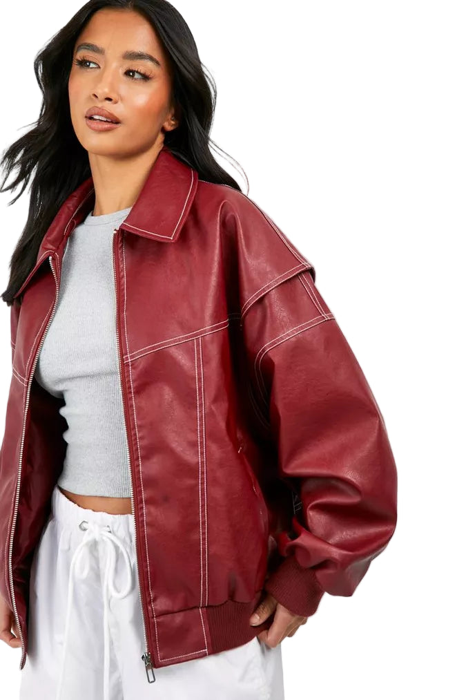 Giacca™ - Bomber Oversize en Cuir