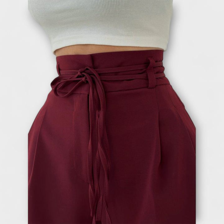 Jill – Pantalon Casual à Lacets