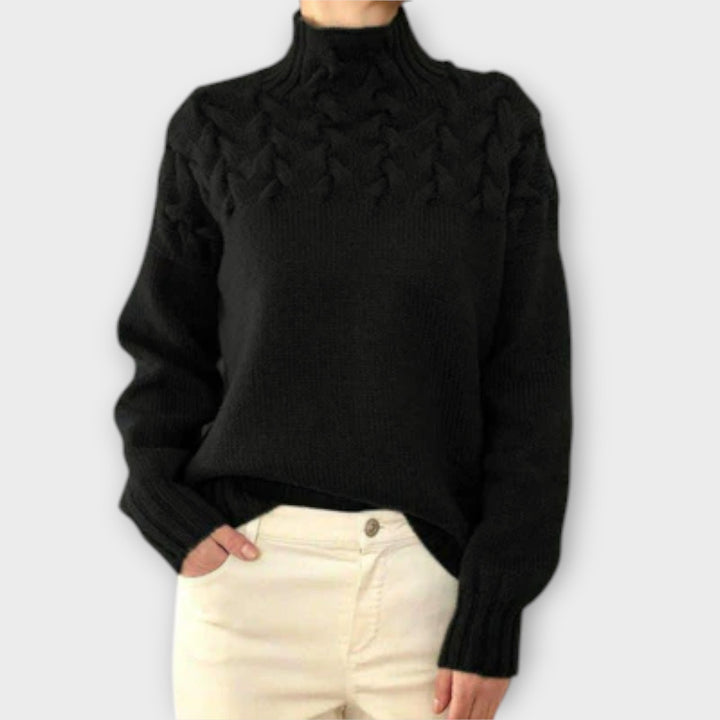 Eva – Pull Femme à Détails Câbles