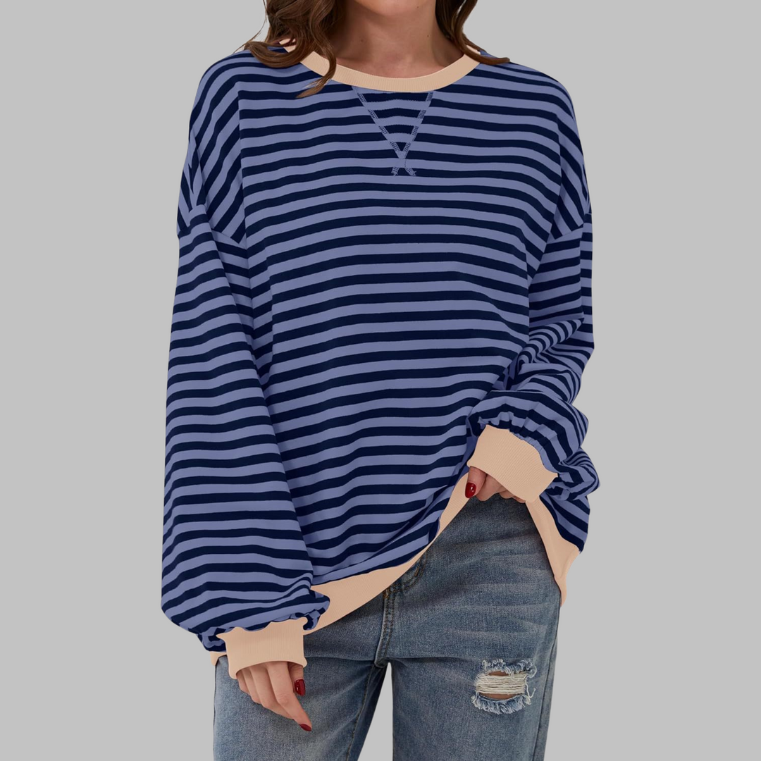 Amélie - Sweat Rayé Décontracté