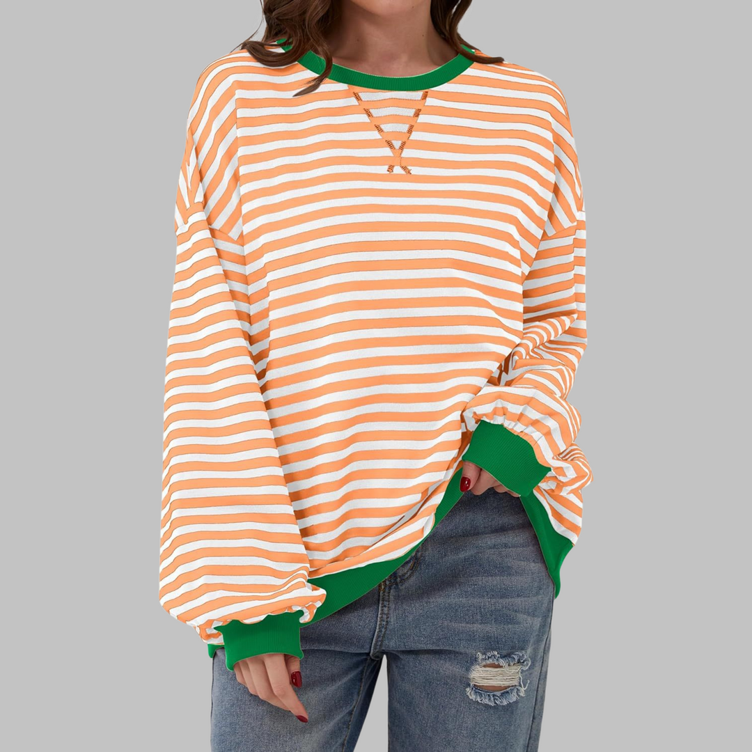 Amélie - Sweat Rayé Décontracté