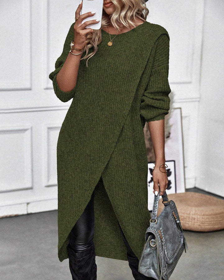 Robe Pull Longue Unie
