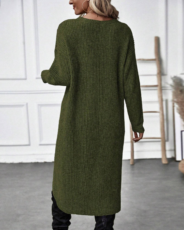 Robe Pull Longue Unie