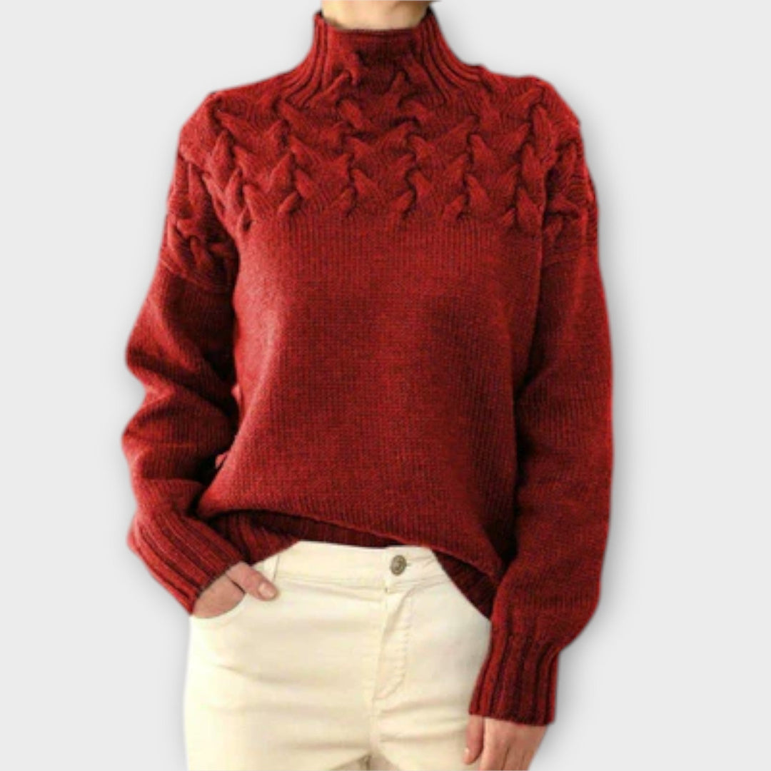Eva – Pull Femme à Détails Câbles