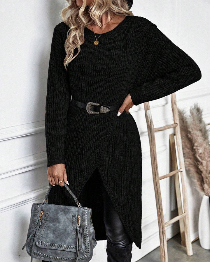 Robe Pull Longue Unie