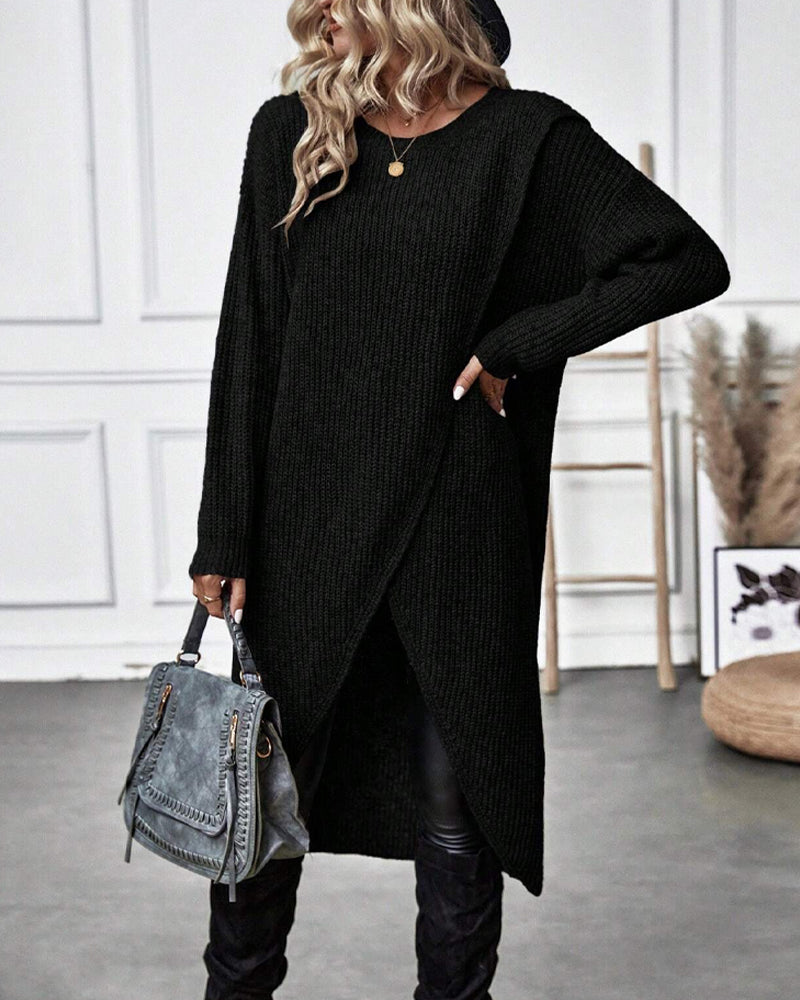 Robe Pull Longue Unie