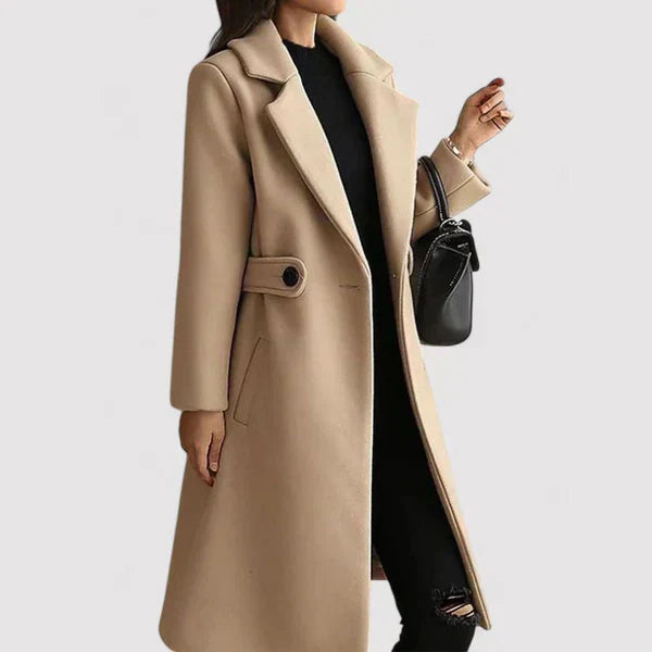 Clara – Manteau Laine Ceinture