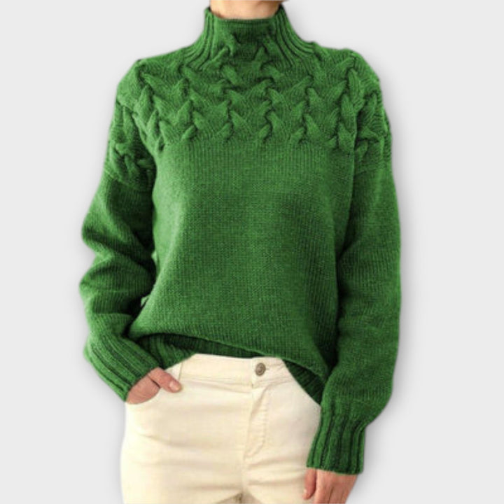 Eva – Pull Femme à Détails Câbles