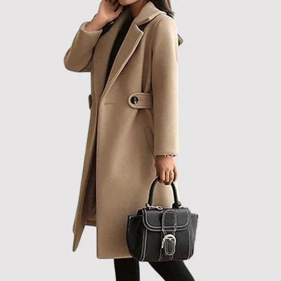 Clara – Manteau Laine Ceinture