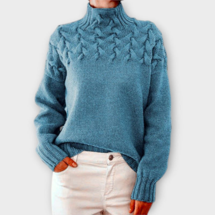 Eva – Pull Femme à Détails Câbles