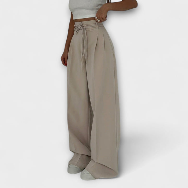 Jill – Pantalon Casual à Lacets