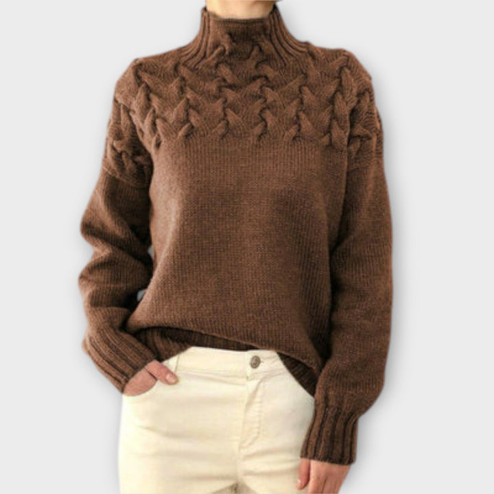 Eva – Pull Femme à Détails Câbles
