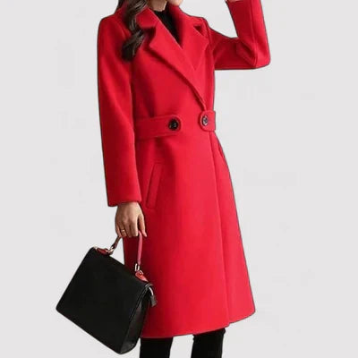 Clara – Manteau Laine Ceinture