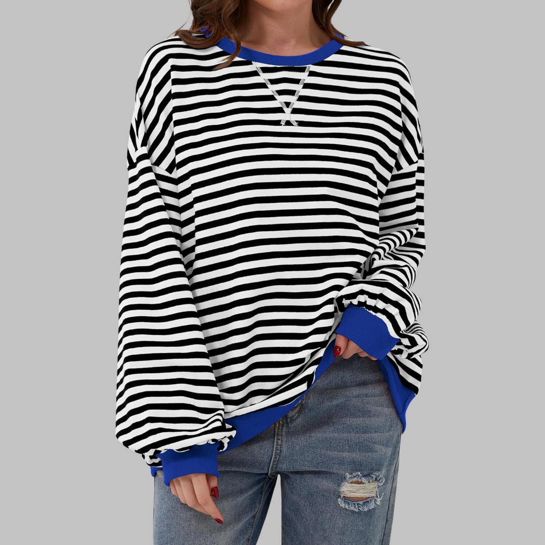 Amélie - Sweat Rayé Décontracté