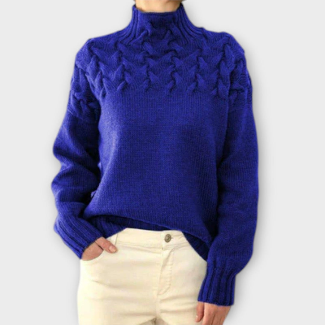 Eva – Pull Femme à Détails Câbles