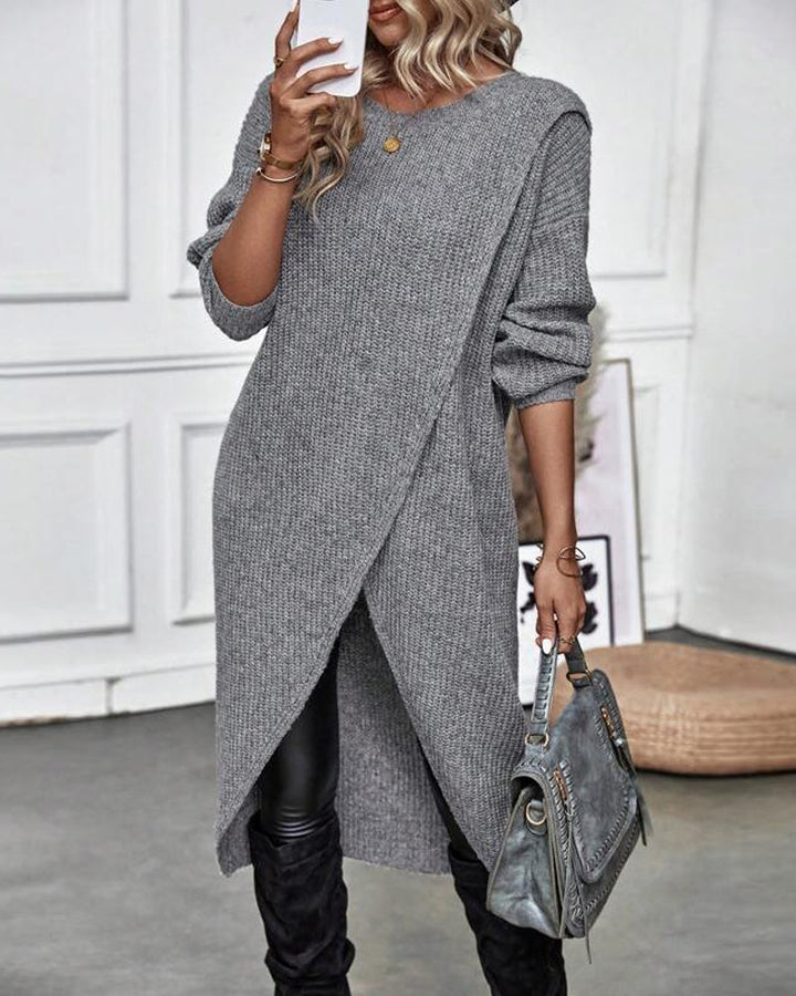 Robe Pull Longue Unie