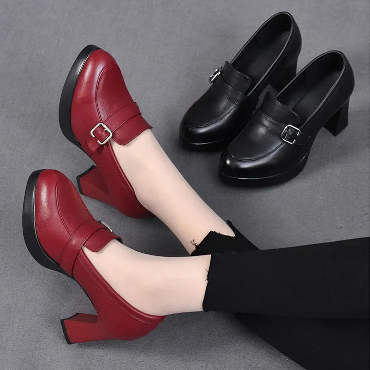 Elin | Chaussures en cuir polyvalentes à talons hauts
