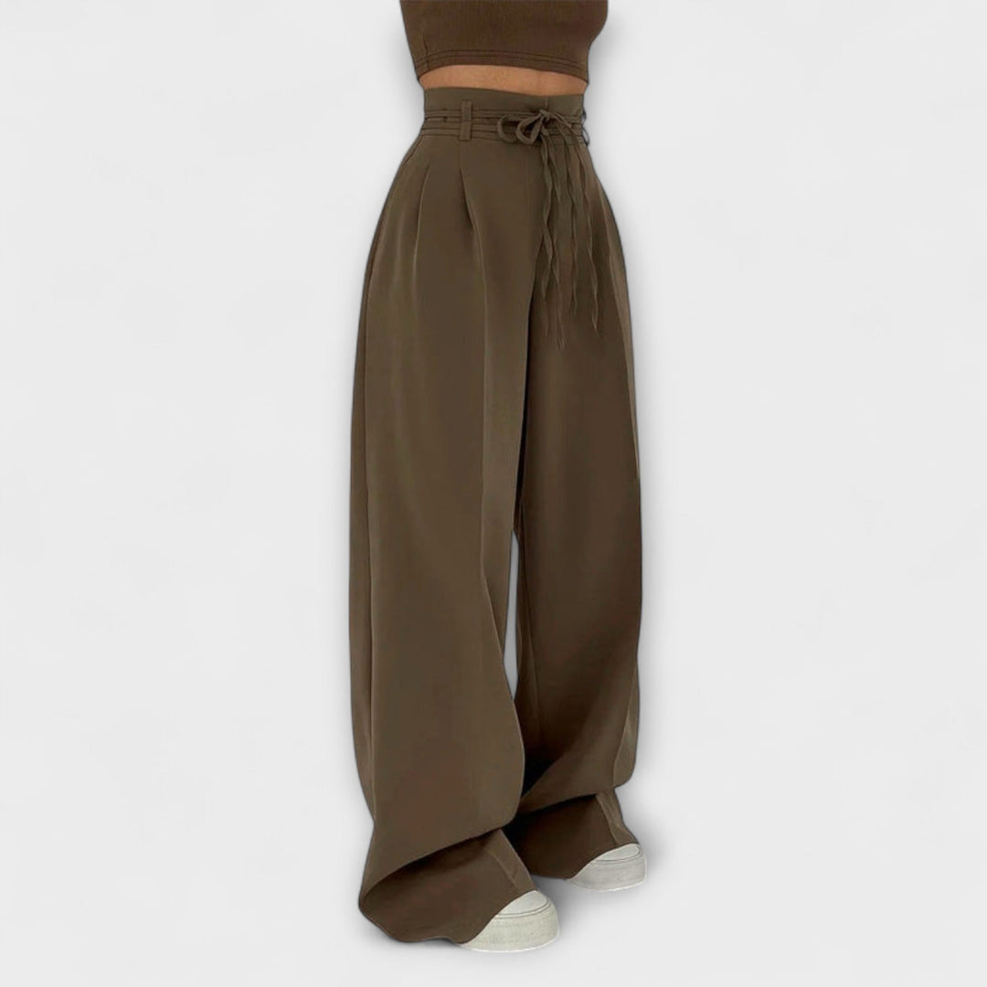 Jill – Pantalon Casual à Lacets