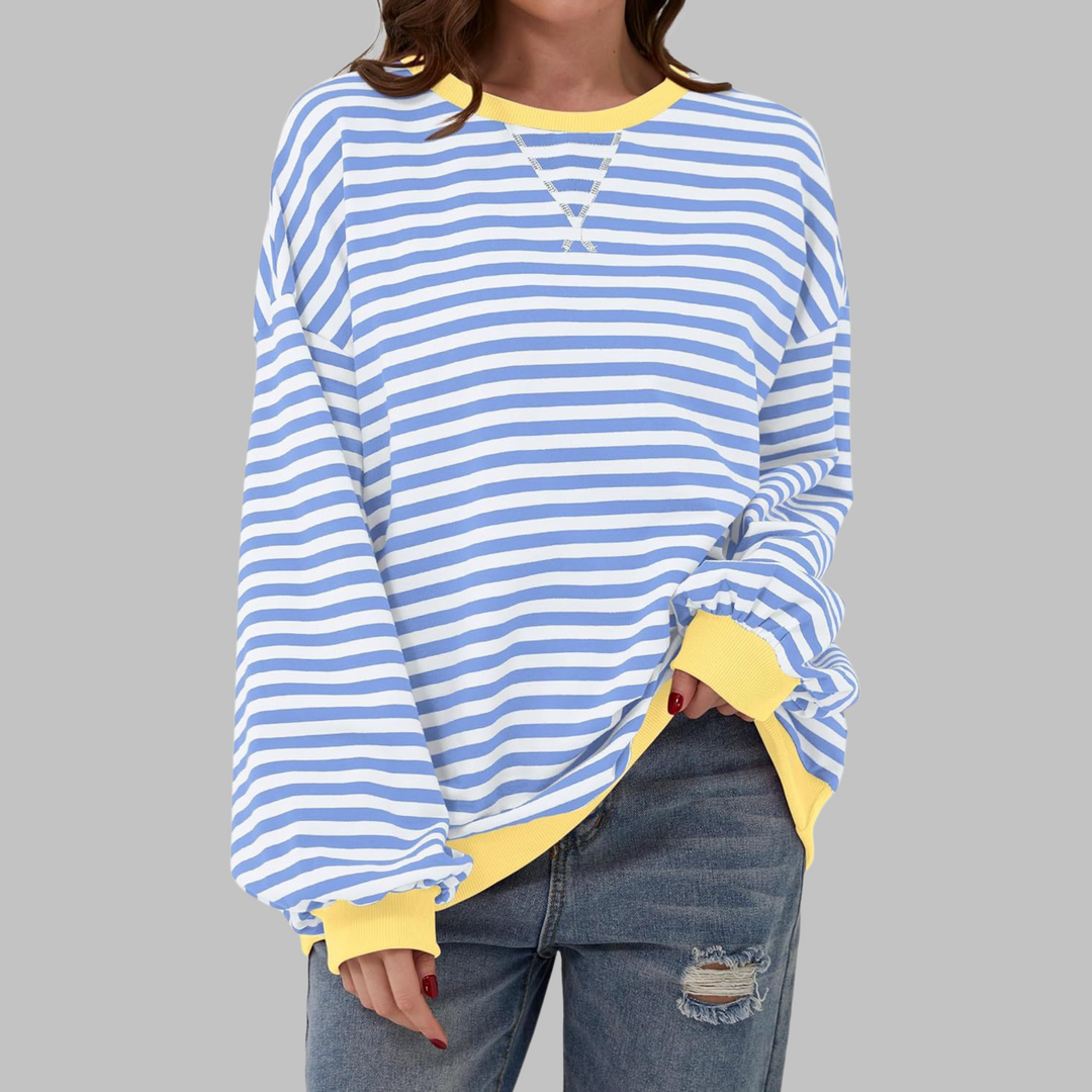 Amélie - Sweat Rayé Décontracté