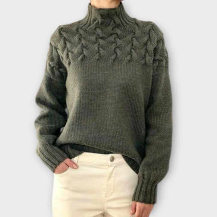 Eva – Pull Femme à Détails Câbles