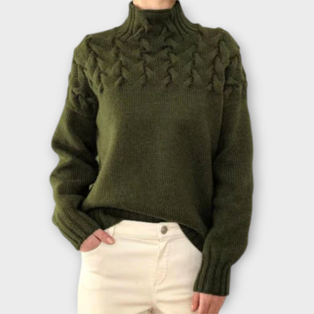 Eva – Pull Femme à Détails Câbles