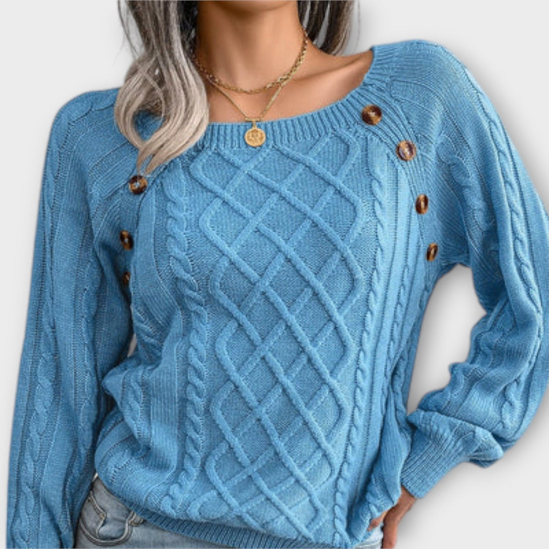 Malia – Pull en Maille avec Boutons