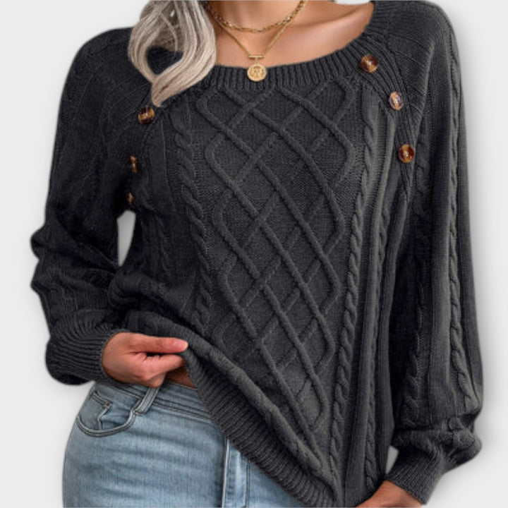 Malia – Pull en Maille avec Boutons