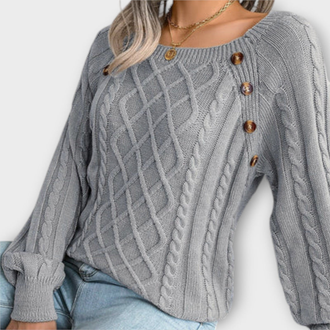 Malia – Pull en Maille avec Boutons