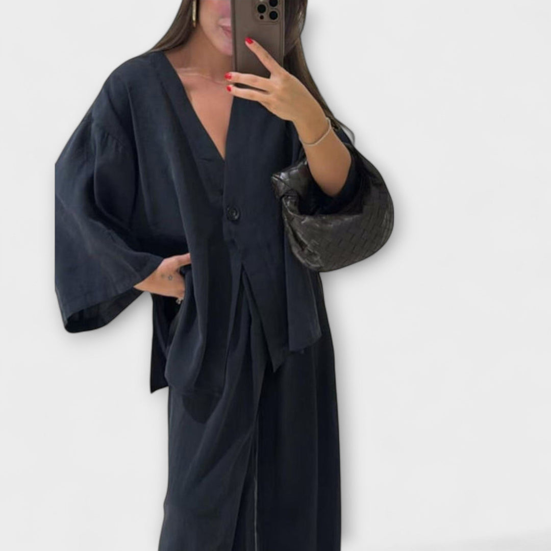 Jacqueline – Duo Décontracté Col V