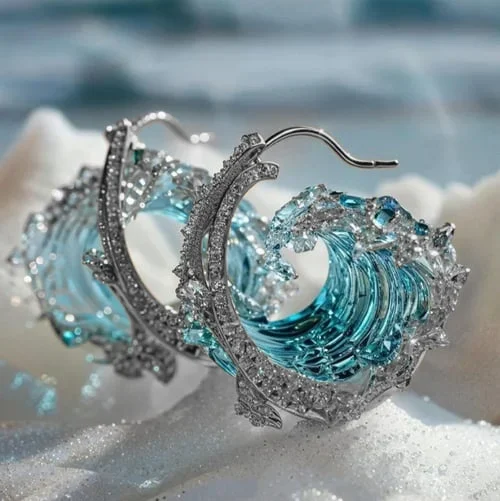 Boucles d'oreilles "La promesse des océans"