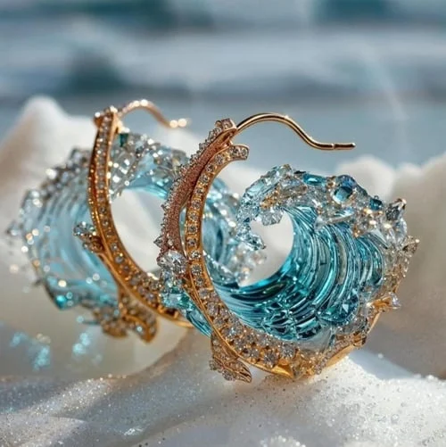 Boucles d'oreilles "La promesse des océans"